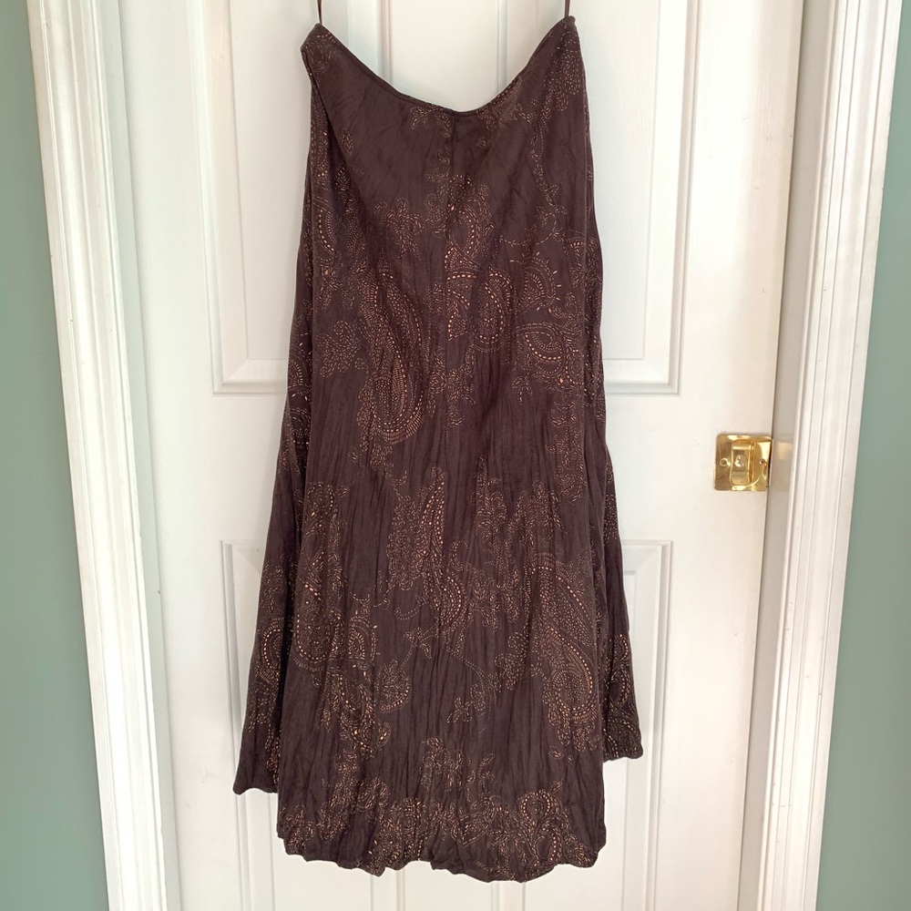 Beautiful long suede like skirt for Fall